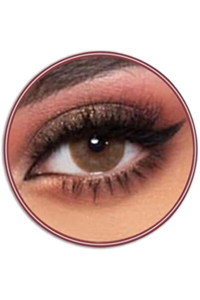 LensMe Original Unisex Cosmetic Contact Lenses, 6 Months Disposable, Latte Sp...