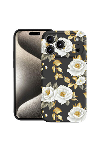 bestcase Husă Ultra Subțire pentru Apple iPhone 17 Pro, Florală - Camelie Aur...