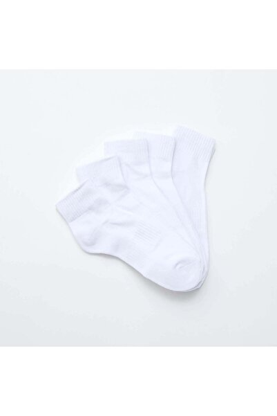 KIABI Pack of 5 Pairs of Sports Ankle Socks WHITE