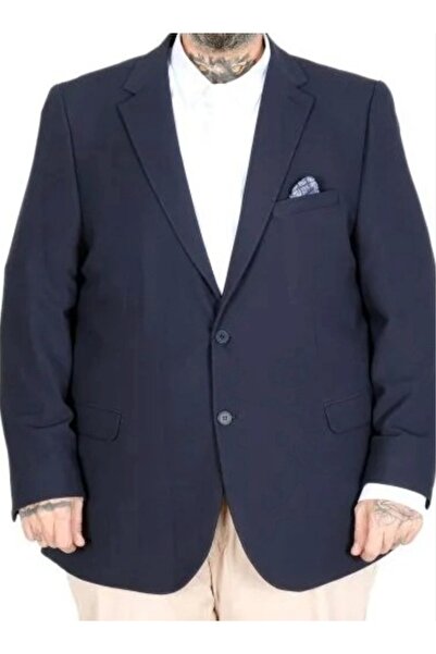 cusseli Ανδρικό Μπλέιζερ Μεντί Μεγάλου Μεγέθους 26020 ΣΚΟΥΡΟ ΜΠΛΕ