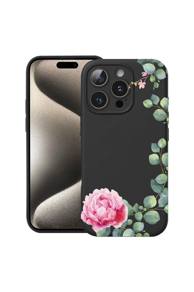 bestcase Υπέρλεπτη Θήκη για Apple iPhone 15 Pro, Φλοράλ - Μινιμαλιστική Καμέλ...