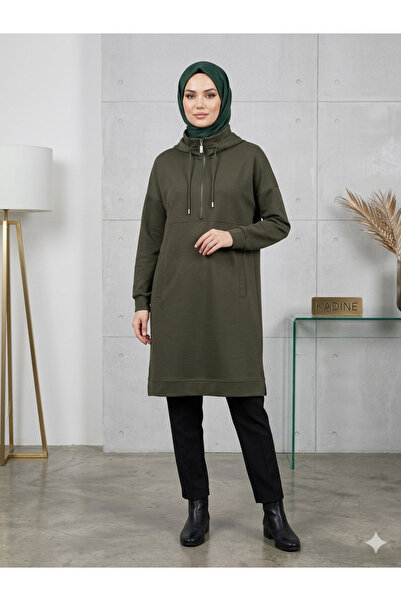 Butik Fermuarlı uzun tunik
