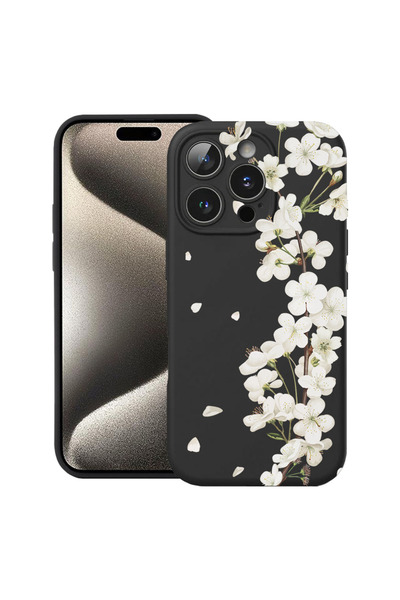 bestcase Υπέρλεπτη Θήκη για Apple iPhone 14 Pro, Φλοράλ - Αισθητικό Λευκό Άνθ...