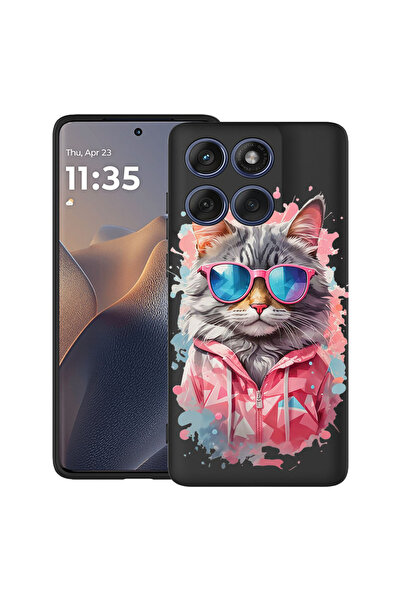 bestcase Υπέρλεπτη Θήκη για Motorola Edge 60 Pro, Γάτα Shopping Queen, 205205...