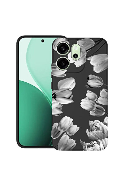 bestcase Υπέρλεπτη Θήκη για OPPO Reno14 F / FS, Φλοράλ - Μαύρη Τουλίπα, 21000...