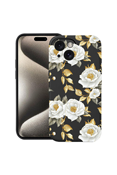 bestcase Υπέρλεπτη Θήκη για Apple iPhone 14, Φλοράλ - Αισθητική Χρυσή Καμέλια...