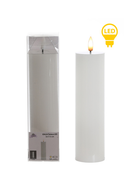 MONDEX Lumânare cilindrică LED IDALIA 5x5x21 cm