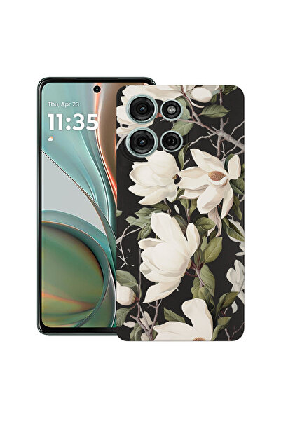 bestcase Υπέρλεπτη Θήκη για Motorola Edge 50 Neo, Ανθισμένο Ανθικό Σχέδιο Μαν...