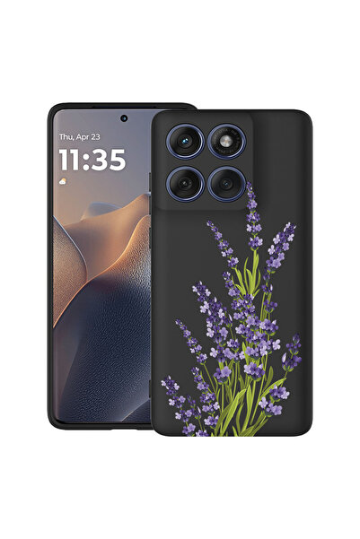 bestcase Υπέρλεπτη Θήκη για Motorola Edge 60 Pro, Φλοράλ - Πρεσαριστό Λεβάντα...