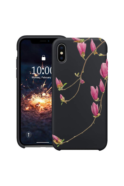 bestcase Υπέρλεπτη Θήκη για Apple iPhone XS / X, Φλοράλ - Μινιμαλιστική Ορχιδ...