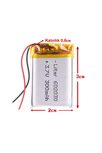 RPKT 3.7v Lityum Polimer Pil Batarya 300Mah
