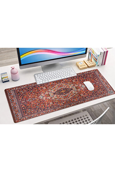 rakkun shop Halı Desen Baskılı Mousepad 30x70 cm ölçülerinde Gamer , Oyuncu Kaydırmaz tabanlı - Limited Edition