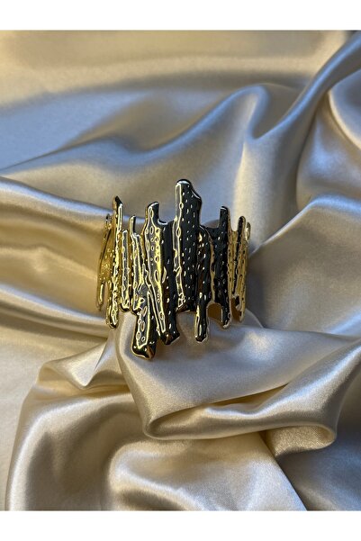 BUSİELLE JEWELRY سوار ذهبي منقوش على شكل مرجان البحر