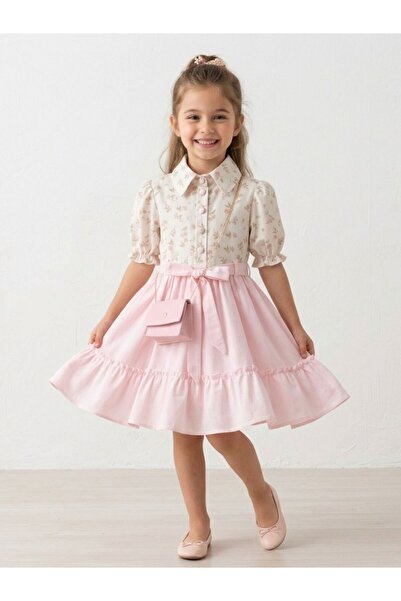 Cherrys Bebek Cherry Printed Antali Girls' Dress