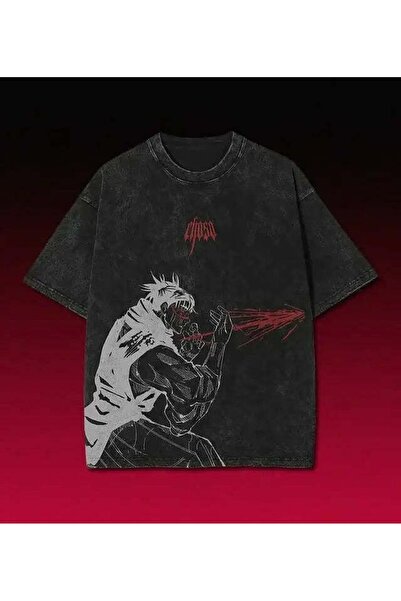 ZEMLİYA Μπλουζάκι με στάμπα, κορυφαίας ποιότητας, vintage πλυμένο, στυλ δρόμο...