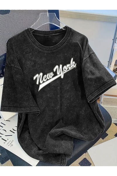 bellanova Μπλουζάκι με στάμπα, κορυφαίας ποιότητας, vintage πλυμένο, στυλ δρό...