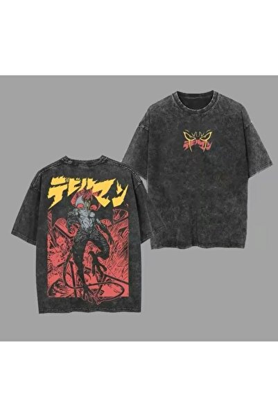 LAND MODA Μπλουζάκι με στάμπα, κορυφαίας ποιότητας, vintage πλυμένο, στυλ δρό...