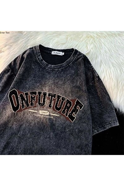 bellanova Μπλουζάκι με στάμπα, κορυφαίας ποιότητας, vintage πλυμένο, στυλ δρό...