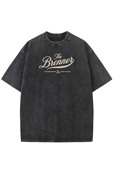 ZEMLİYA Μπλουζάκι με στάμπα, κορυφαίας ποιότητας, vintage πλυμένο, στυλ δρόμο...