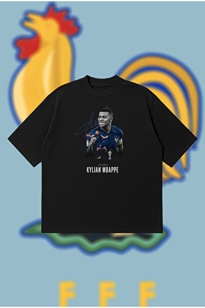 PURE POWER Mbappe World Cup Oversize Boxy Fit Unisex 100% Cotton Tshirt – Pri...