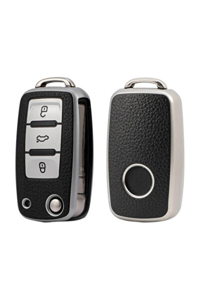 Seat Θήκη κλειδιού TPU (με δερμάτινα ένθετα) για VW, Skoda, M2