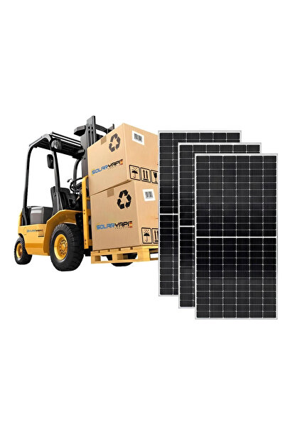Rhofa 640W TOPCon N-Type Çift Cam Bifacial Yarım Kesim Güneş Paneli (M16) 36 ...
