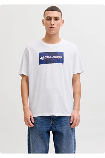 Jack & Jones JACK&JONES 12288492 JJCOLE MAJICA SA ŠTAMPOM 0 OGRATNIK KRATKI R...