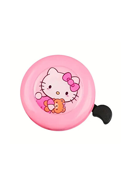 İthal Hello Kitty Karakterli Metalik Pembe Bisiklet Aksesuarı