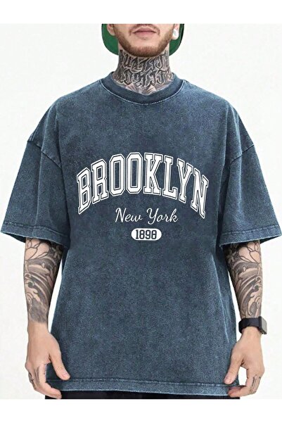 bellanova Μπλουζάκι με στάμπα, κορυφαίας ποιότητας, vintage πλυμένο, στυλ δρό...