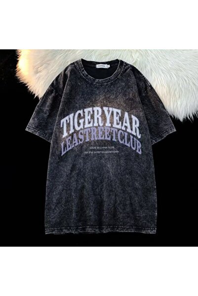 bellanova Μπλουζάκι με στάμπα, κορυφαίας ποιότητας, vintage πλυμένο, στυλ δρό...