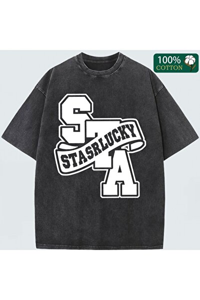 ZEMLİYA Μπλουζάκι με στάμπα, κορυφαίας ποιότητας, vintage πλυμένο, στυλ δρόμο...