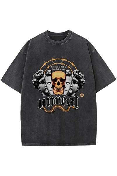 bellanova Μπλουζάκι με στάμπα, κορυφαίας ποιότητας, vintage πλυμένο, στυλ δρό...