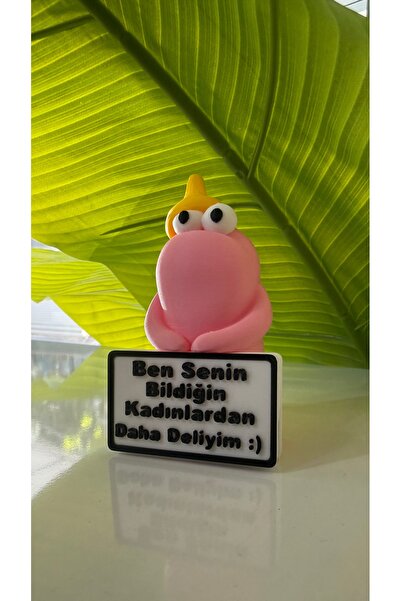 3Dikili design Komik Mesajlı MiniDeli Figür Masa Süsü – Sevgiliye ve Arkadaşa...