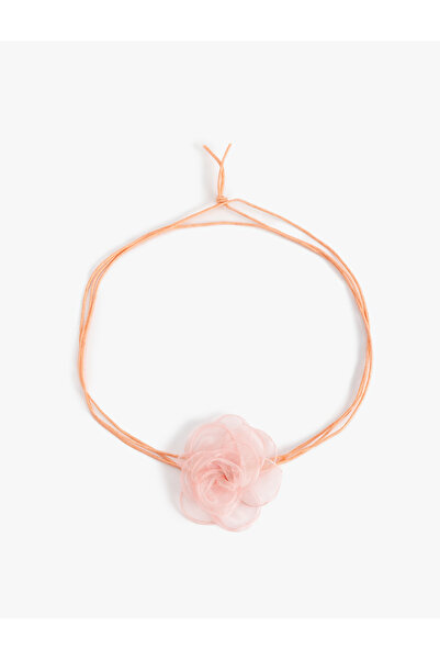 Koton Tül Çiçekli Choker Kolye