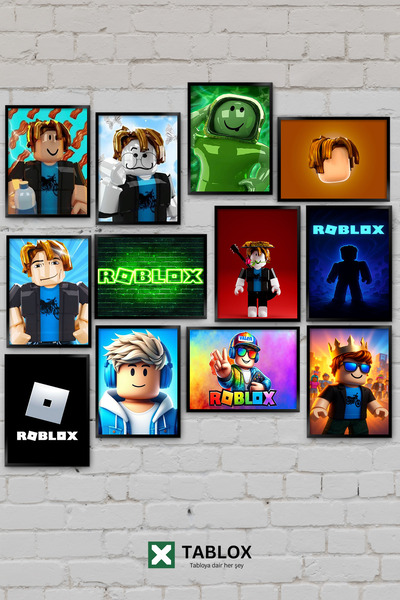 TABLOX 12 Parça Roblox Bacon Noob Obby Parkur Çocuk Odası Salon Oyun Dünyası ...