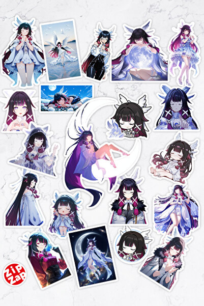 ZipZap Columbina Damselette Genshin Impact Πακέτο αυτοκόλλητων με αυτοκόλλητα...