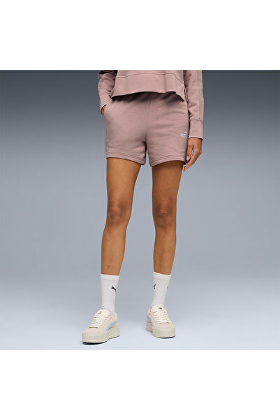 Puma Essentials No 1 Logo Γυναικείο Ροζ Σορτς