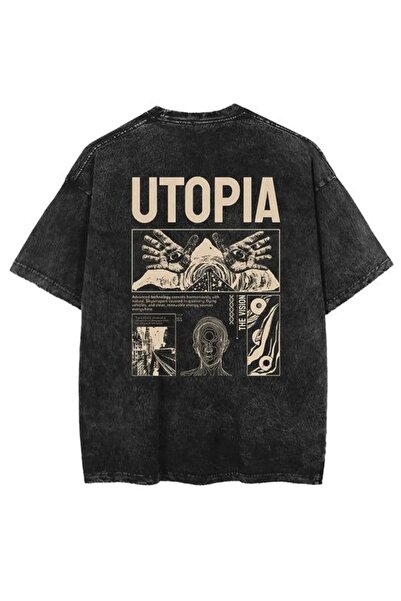 bellanova Μπλουζάκι με στάμπα, κορυφαίας ποιότητας, vintage πλυμένο, στυλ δρό...