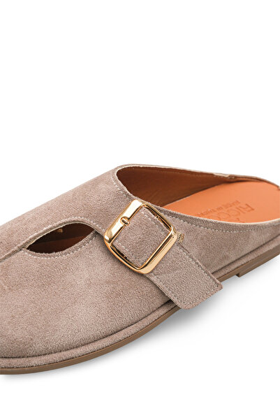 Riccon Γυναικείες παντόφλες Talitha Gioia 001261 Mink Suede