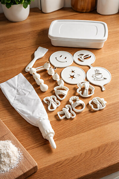 Padilon 22 Piece Pastry Set, Cream Piping Bag, Cookie Mold, Pastry Decorating...