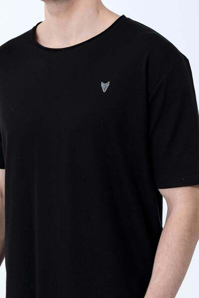 JB John Borners Men's Crew Neck Printed T-Shirt Black - 26Y 4074