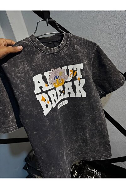 bellanova Μπλουζάκι με στάμπα, κορυφαίας ποιότητας, vintage πλυμένο, στυλ δρό...