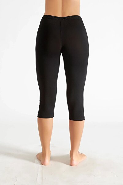 Hepsine Rakip Tutku Elit Γυναικείο κολάν κάπρι από ελαστάν μελανζέ κάτω από τ...