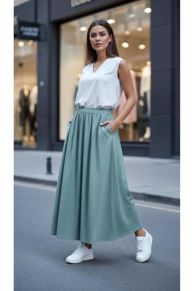 newmisal ΓΥΝΑΙΚΕΙΑ ΦΟΥΣΤΑ ΑΝΕΤΗΣ ΕΦΑΡΜΟΓΗΣ ΜΕ ΕΛΑΣΤΙΚΗ ΜΕΣΗ, ΔΙΠΛΕΣ ΤΣΕΠΕΣ, Υ...