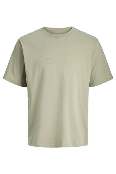 Jack & Jones JACK&JONES 12290315 JORCATSKILLS TRICOU MINIMAL CU GULER ROTUND ...
