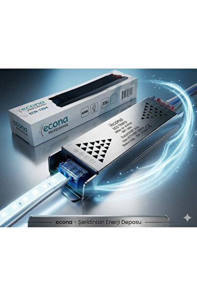 ECONA 400w 12v Dc 33A Ultra Slim Led Trafosu