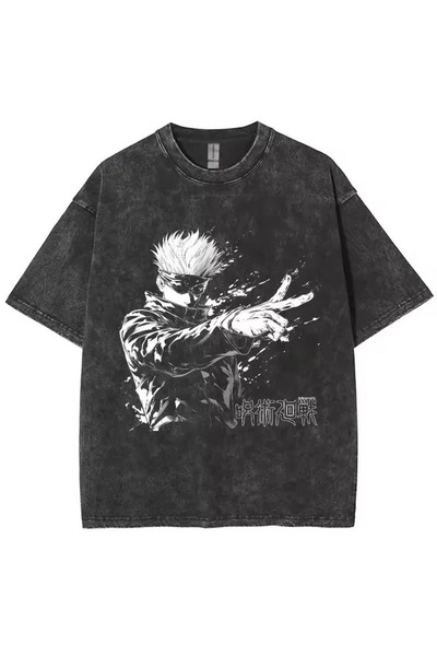 ZEMLİYA Μπλουζάκι με στάμπα, κορυφαίας ποιότητας, vintage πλυμένο, στυλ δρόμο...