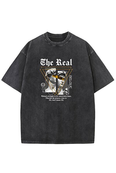 bellanova Μπλουζάκι με στάμπα, κορυφαίας ποιότητας, vintage πλυμένο, στυλ δρό...