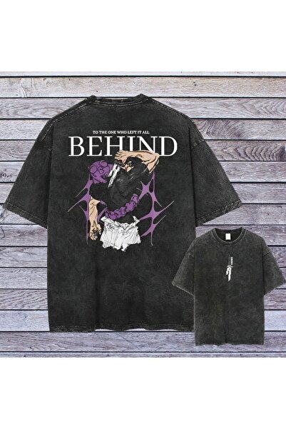 ZEMLİYA Μπλουζάκι με στάμπα, κορυφαίας ποιότητας, vintage πλυμένο, στυλ δρόμο...