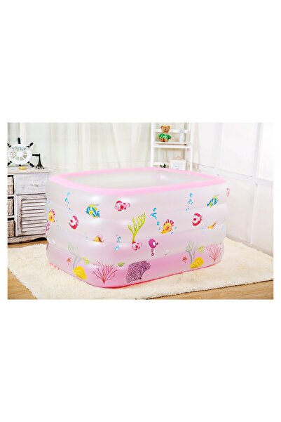 G-TUĞ OUTLET Sea&sun Pembe Derin Şişme Havuz 140x100x70 Cm Ss21-313